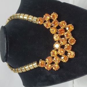Bijou Drive Triple layer gold tortoise bib necklace